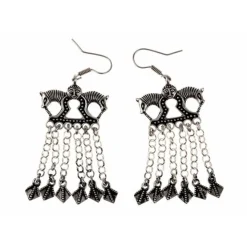 Viking Oorbellen Paarden, Verzilverd