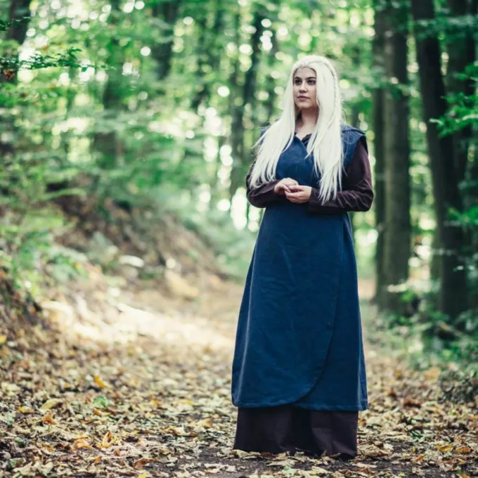 Leonardo Carbone Wikkeljurk Thyra, Blauw - Afbeelding 4