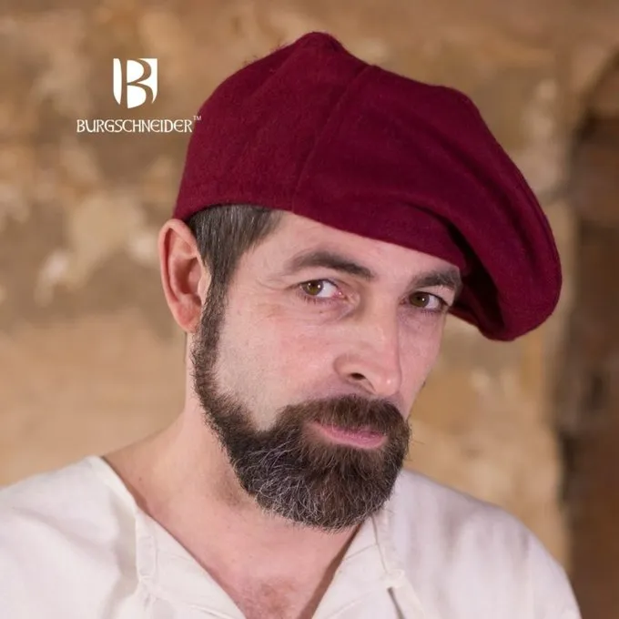 Burgschneider Wollen Baret Harald, Rood - Afbeelding 3