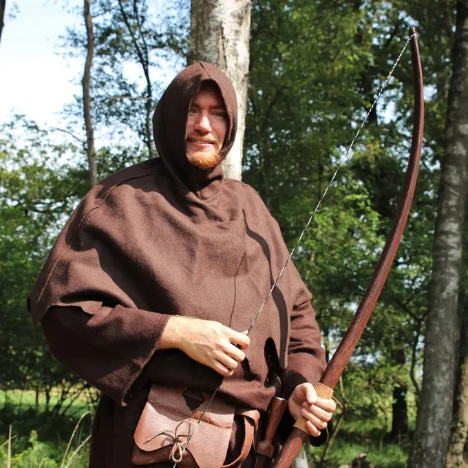 Leonardo Carbone Wollen Kaproen, Bruin - Afbeelding 3