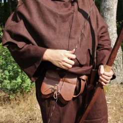 Leonardo Carbone Wollen Kaproen, Bruin