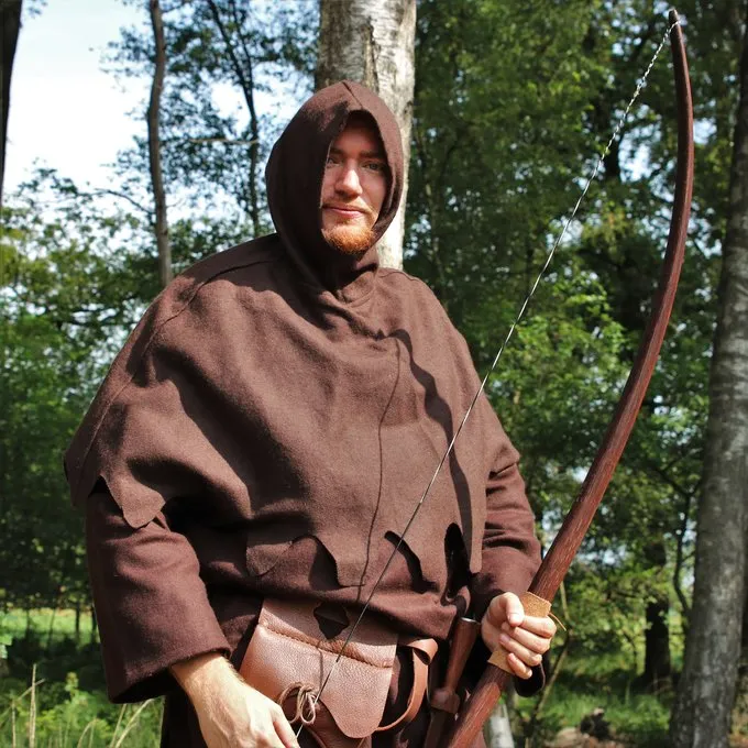 Leonardo Carbone Wollen Kaproen, Bruin - Afbeelding 4