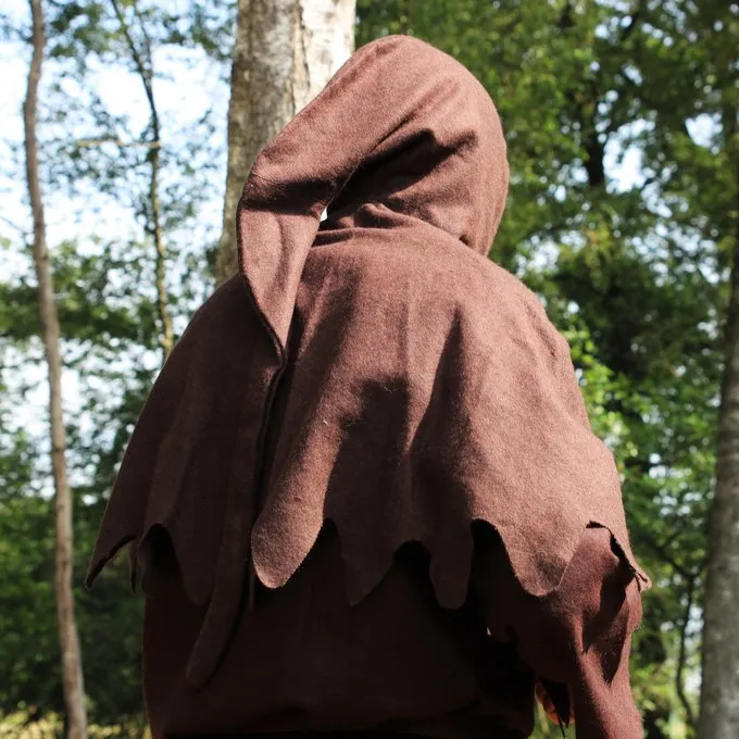 Leonardo Carbone Wollen Kaproen, Bruin - Afbeelding 6