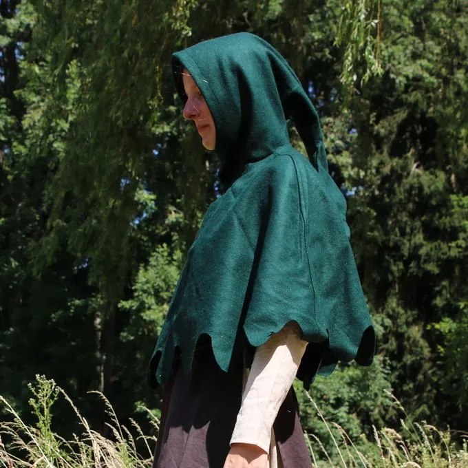 Leonardo Carbone Wollen Kaproen, Groen - Afbeelding 3