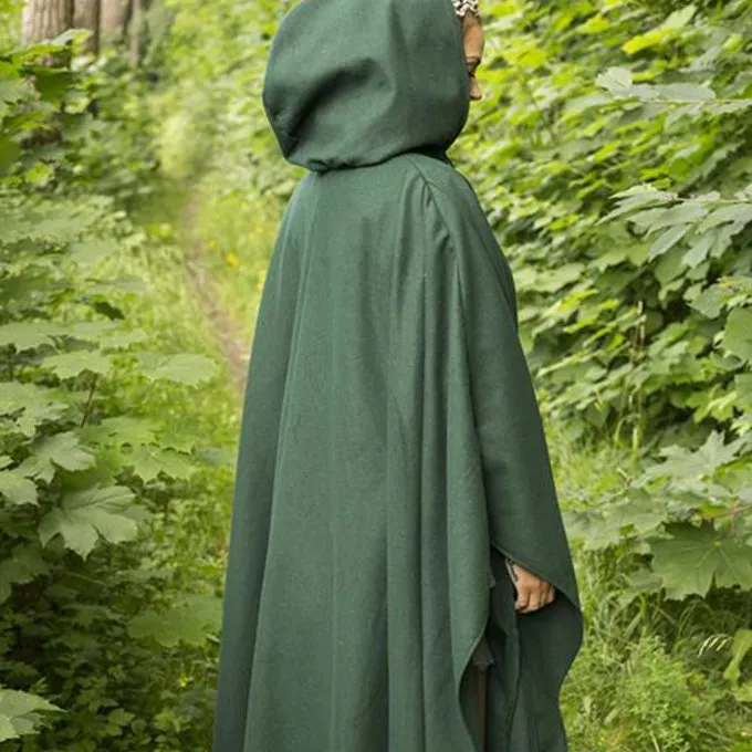 Epic Armoury Wollen Reismantel Groen - Afbeelding 2