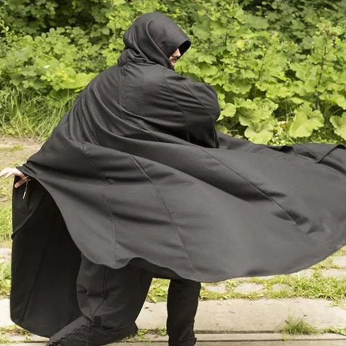 Epic Armoury Wollen Reismantel Zwart - Afbeelding 5